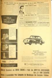 Página do jornal Unitário de setembro de 1962