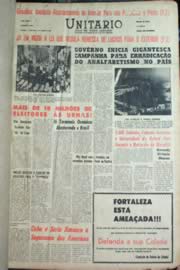 Página do jornal Unitário de outubro de 1962