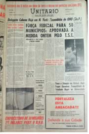 Página do jornal Unitário de outubro de 1962