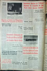 Página do jornal Unitário de outubro de 1962
