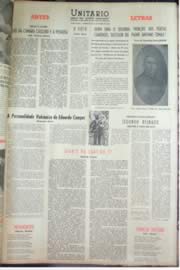 Página do jornal Unitário de outubro de 1962