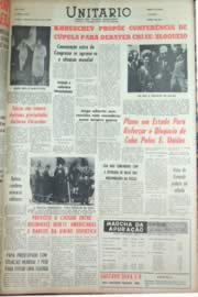 Página do jornal Unitário de outubro de 1962