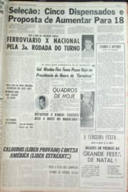 Página do jornal Unitário de outubro de 1962