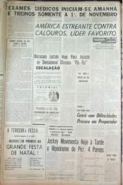 Página do jornal Unitário de outubro de 1962