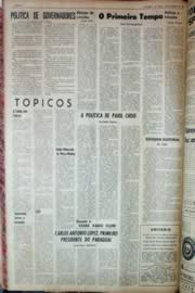 Página do jornal Unitário de novembro de 1962