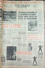 Página do jornal Unitário de novembro de 1962
