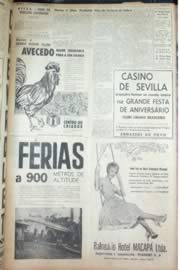 Página do jornal Unitário de novembro de 1962