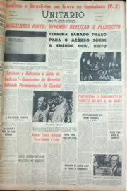 Página do jornal Unitário de novembro de 1962