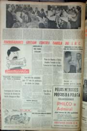Página do jornal Unitário de novembro de 1962