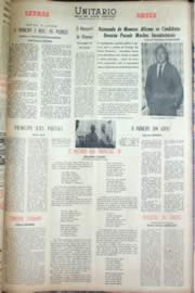 Página do jornal Unitário de novembro de 1962