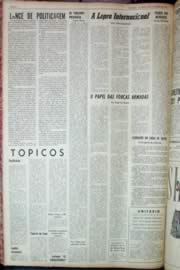 Página do jornal Unitário de novembro de 1962