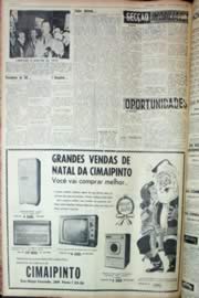 Página do jornal Unitário de novembro de 1962