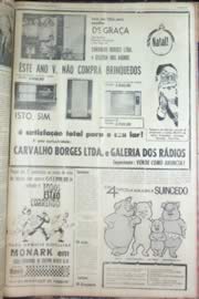 Página do jornal Unitário de dezembro de 1962