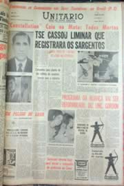 Página do jornal Unitário de dezembro de 1962