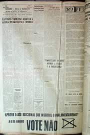 Página do jornal Unitário de dezembro de 1962