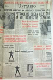 Página do jornal Unitário de dezembro de 1962