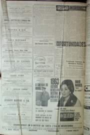 Página do jornal Unitário de dezembro de 1962