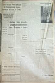 Página do jornal Unitário de dezembro de 1962