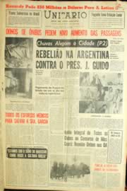 Página do jornal Unitário de abril de 1963
