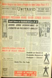 Página do jornal Unitário de abril de 1963