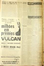 Página do jornal Unitário de abril de 1963