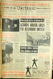 Página do jornal Unitário de abril de 1963