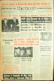 Página do jornal Unitário de maio de 1963