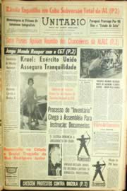 Página do jornal Unitário de maio de 1963