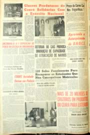 Página do jornal Unitário de maio de 1963