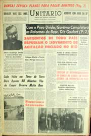 Página do jornal Unitário de maio de 1963