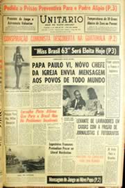Página do jornal Unitário de junho de 1963