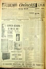 Página do jornal Unitário de janeiro de 1964