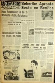 Página do jornal Unitário de janeiro de 1964