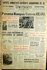 Página do jornal Unitário de janeiro de 1964