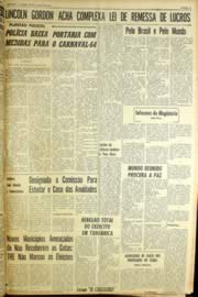 Página do jornal Unitário de janeiro de 1964