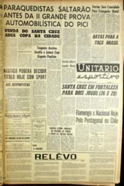 Página do jornal Unitário de janeiro de 1964