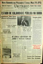Página do jornal Unitário de janeiro de 1964