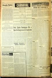 Página do jornal Unitário de janeiro de 1964