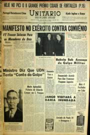Página do jornal Unitário de janeiro de 1964