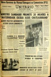 Página do jornal Unitário de fevereiro de 1964