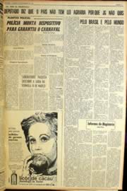 Página do jornal Unitário de fevereiro de 1964