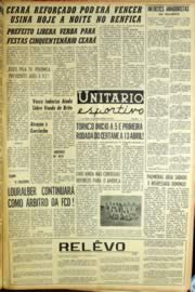 Página do jornal Unitário de fevereiro de 1964