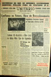 Página do jornal Unitário de fevereiro de 1964