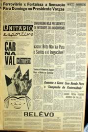 Página do jornal Unitário de fevereiro de 1964