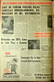 Página do jornal Unitário de fevereiro de 1964