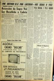 Página do jornal Unitário de março de 1964