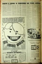 Página do jornal Unitário de março de 1964