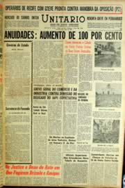 Página do jornal Unitário de março de 1964
