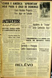 Página do jornal Unitário de março de 1964