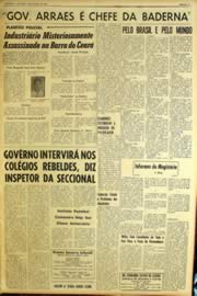 Página do jornal Unitário de março de 1964